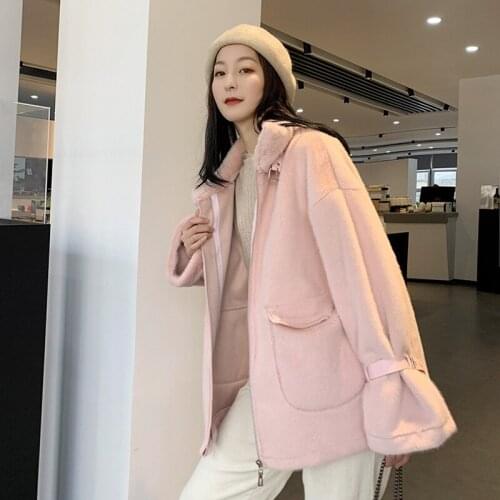 Fur Coat Teddy Jacket Plush Jacket Faux Fur Coat Womens Coat Solid Winter Coat Women Teddy Coat Female Coat Winter Plush Jacket