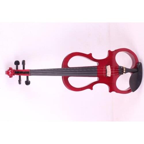 One red 4 -String 4/4 New Electric Acoustic Violin #5-2501# i can make any color