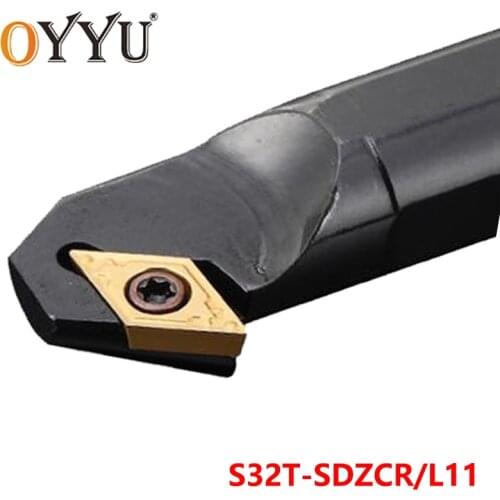 OYYU SDZCR SDZCL S32T-SDZCR11 Carbide Inserts for Holder S32T-SDZCL11 Lathe Cutter CNC Shank Turning Tool Boring Bar