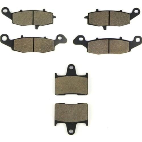 SOMMET Motorcycle Front + Rear Brake Pads Disks for Suzuki GSF 650 Bandit (Non ABS) (05-06)(SK5/SK6/K5/K6)GSF650 LT229-231-254