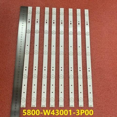 800 PCS/lot 5LED 405mm LED strip 5800-W43001-3P00 E465853