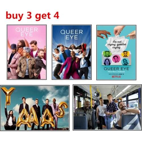 Queer Eye Season 3 Poster Wall Sticker Shop poster coffee shop poster home poster office poster decoration