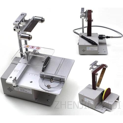 Polishing Machine Sanding Abrasive Belt Grinding Cutting Tools Drill Hole Electric Saw DIY Mini Table Saw a circular saw