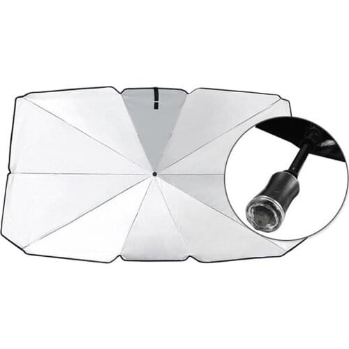 Foldable Car Sun Blind Umbrella Sunshade UV Protection Interior Front Window Sun Shade Cover Car Curtain Windshield Accessories