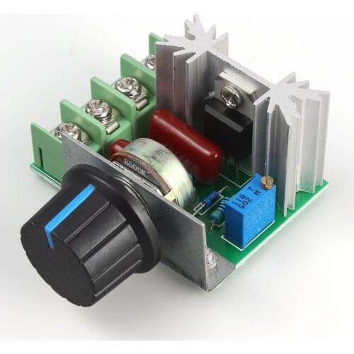 1Pc 220V 2000W Speed Controller SCR Voltage Regulator Dimming Dimmers Thermostat Electronic Mold Voltage Regulator Module