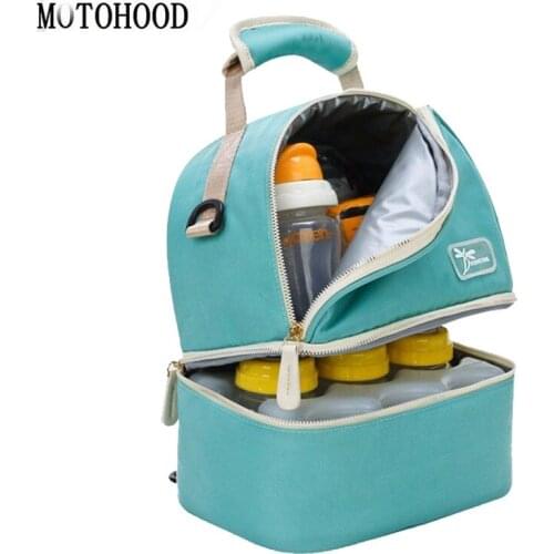 MOTOHOOD Insulation Preservation Diaper Bag Backpack Waterproof Baby Maternity Bag Baby Bags For Mom Mommy Stroller Bag