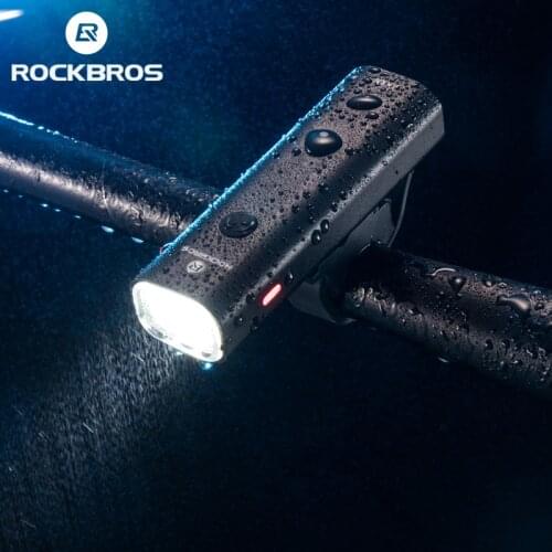 ROCKBROS Bike Light Rainproof USB Rechargeable LED 2000mAh MTB Front Lamp Headlight Aluminum Ultralight Flashlight Bicycle Light