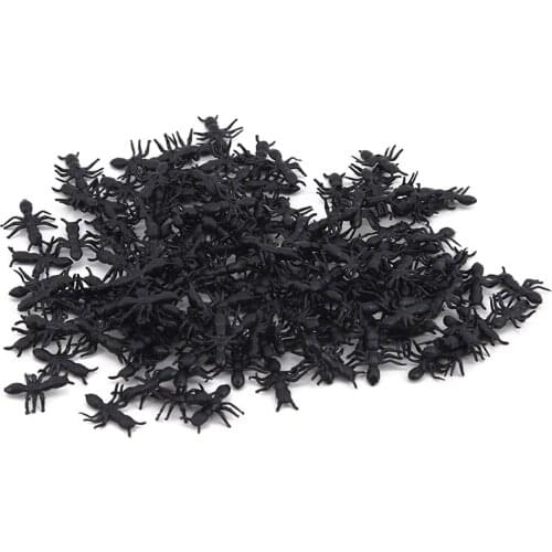 Magic Toys Novelty Simulation Ants Halloween Mini Plastic Stimulating Realistic Ants Pranks Joking Toy Kids Creative Gag Toy