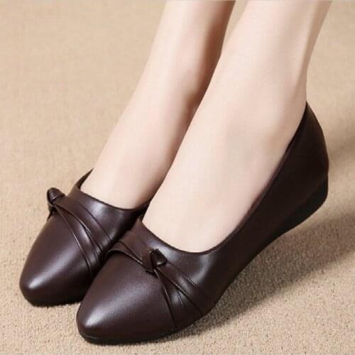 2020 New Women Shoes Casual Shoe Flats Pointed Toe Womens Shoes Moccasins Ballet Flats Flat Shoes Ballerina Loafers Hot Sell