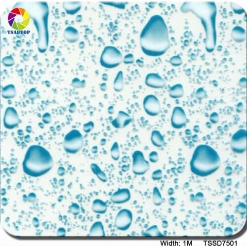 1M*10M Water drop TSSD7501 Hydrographics dipping Water Transfer Printing Film
