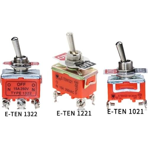 1PCS 15A 250V toggle switch 6 pin head 3 grade switch double pole double throw toggle switch