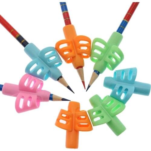 3 Pcs / Set Non-Toxic Children Pencil And Pen Holder Help Pen Posture Correction Tools Office School Supplies Direct Delivery