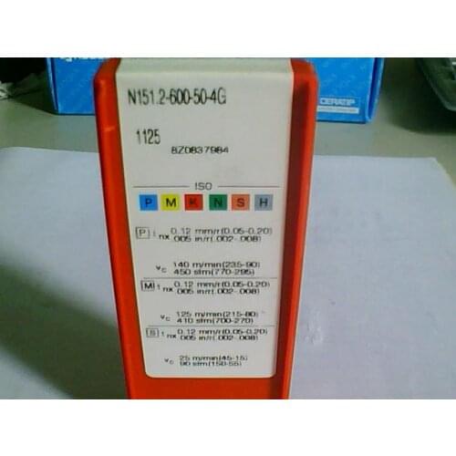 10PCS CARBIDE INSERT N151.2-600-50-4G 1125