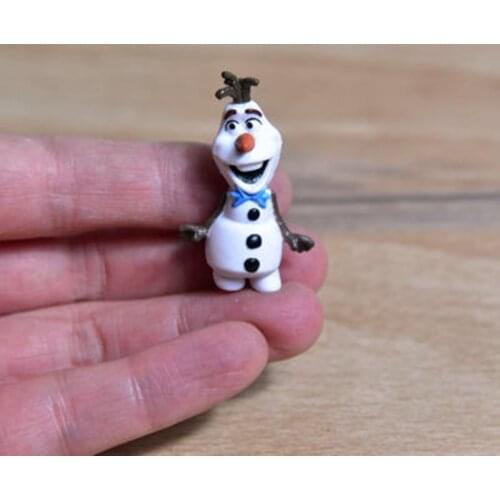 36PCS/Lot 4cm High quality small size Disney ice snow edge Olaf model toy DIY