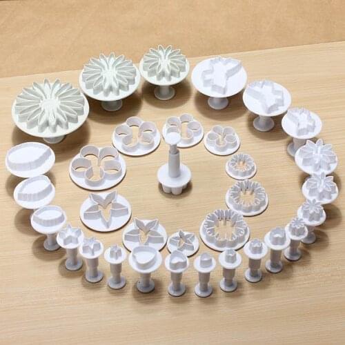 50set Kitchen DIY Tools Decorating Cake Pastry Plunger Cutters Home Sugar craft Baking Moulds 1550Pcs