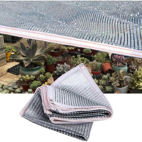 55% Shading Roof Insulation Net Aluminum Foil Garden Succulent Plants Orchid Housetop Sunshade Sails Greenhouse Carpot Awnings