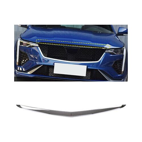 Stainless Steel Car Accessories Front Hood Cover Trim 1pcs For Cadillac CT4 2020