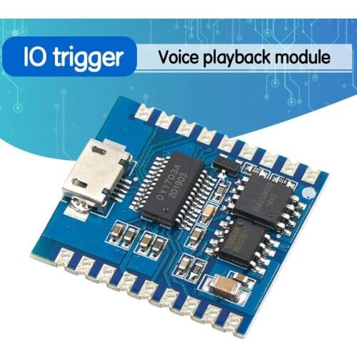 DY-SV17F Audio Module Mini MP3 Player IO Trigger USB Download Flash Voice Module