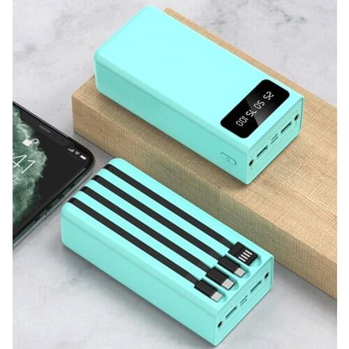 Big-capacity 148Wh/3.7V 40000mAH Own line USB QC3.0 PD 2.0A 10W Fast charging Li-polymer Batteries for cellphone power bank