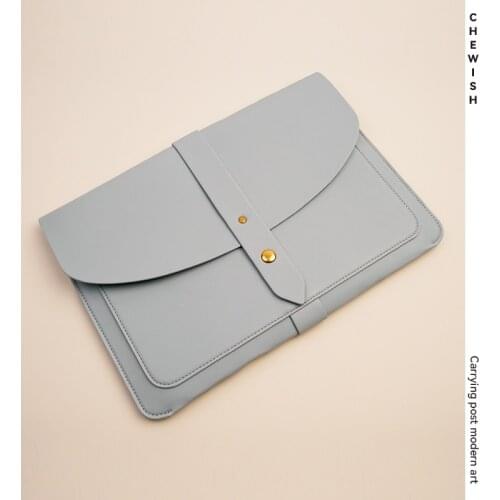 Chewish Laptop Sleeve for MacBook Pro 13 A2338 M1 A2289 A2251 A2159 Waterproof PU Leather Laptop Bag for MacBook Air 13 A2337 M1