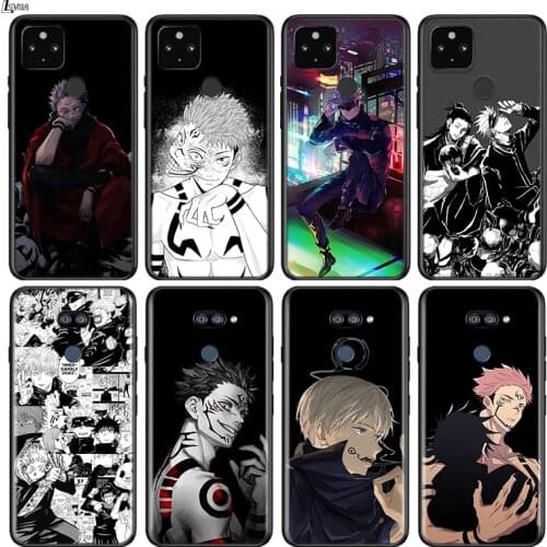For Google Pixel 5 4 4A XL Cover Jujutsu Kaisen Gojo For LG Q60 V60 V50 V50S V40 V35 V30 Aristo ThinQ Soft Phone Case