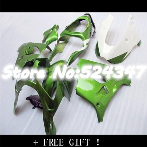 Black flames green + For KAWASAKI NINJA ZX9R 00 01 ZX-9R 00 01 Green BLK ZX 9R Body ZX9 R 2000 2001 00-01 Fairings