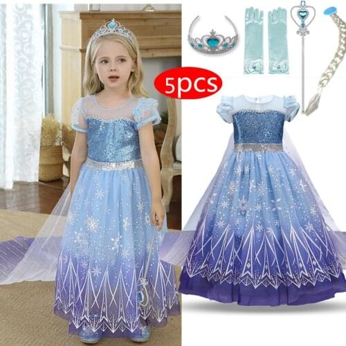 Kid Halloween Girls Costume Children Princess Dress Girls Birthday Party Vestidos Heloween Cosplay Disguise Childrens Dresses