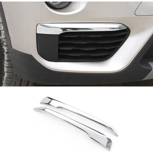 For BMW X1 F48 2016-2019 Black Front head Fog Lamp Molding Cover Trim