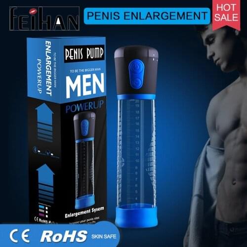 New Electric Penis Pump Enlargement Pump Automatic Vacuum Suction Penis Extend Sex Toys Exercise Adult Product for Men