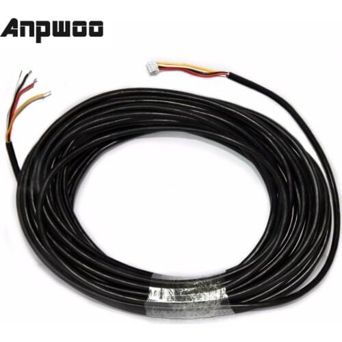 Low voltage flexible copper conductor braided rvv wire cable 5M for Wired Video Door Phone Intercom Connect camera toMonitors