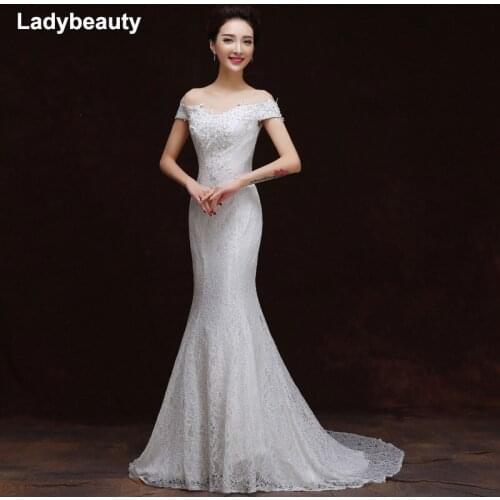 Свадебные платья силуэта русалка Ladybeauty China At AliExpress