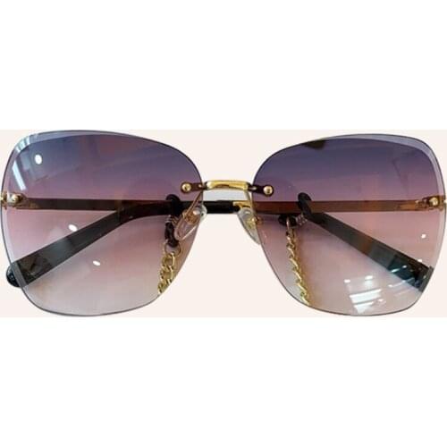 Fashion Square Rimless Sunglasses Women New Fashion 2020 Brand Sun Glasses UV400 Eyewear