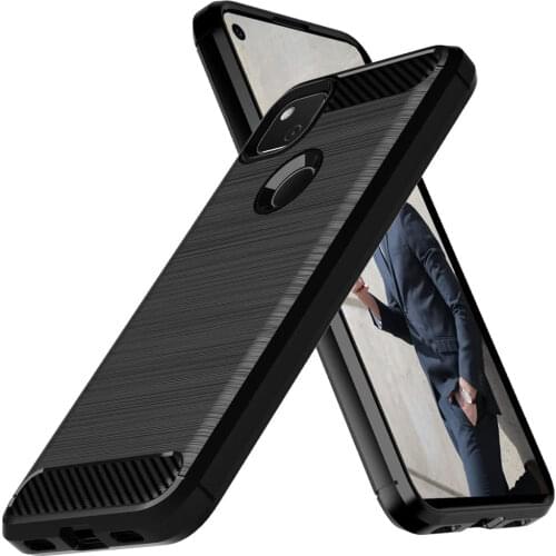 For Google Pixel 5XL 5 Pixel 4A 5G 4XL 4 Pixel 3A XL 3XL 3 Pixel 2XL Pixel 2 Luxury Slim Soft Silicone Carbon Fiber Case Cover