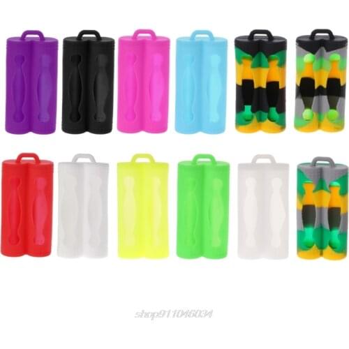 Mini Soft Silicone Case Protective Skin Cover Storage Bag For 2x 18650 Battery N18 20 Dropshipping