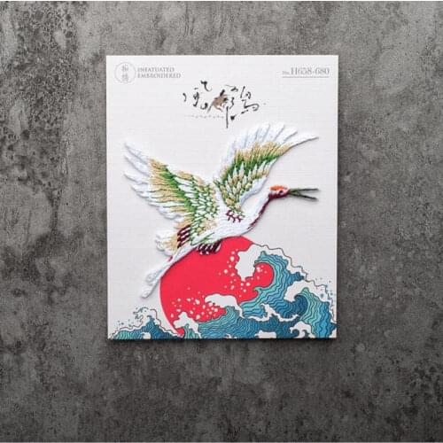 Bird Embroidered Patches Iron on Sewing Parches for clothes applique embroidery DIY Supplies Crafts Sticker