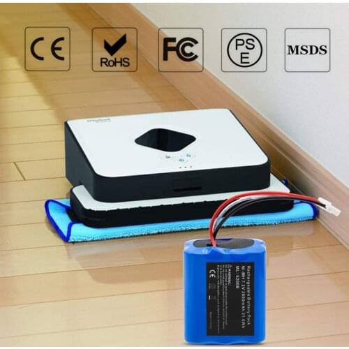 Upgrade 7.2V 3000mAh Battery for iRobot Roomba Braava 380 380T Mint 5200B Ni-MH 3000mAh 3.0Ah 7.2v Rechargeable Battery