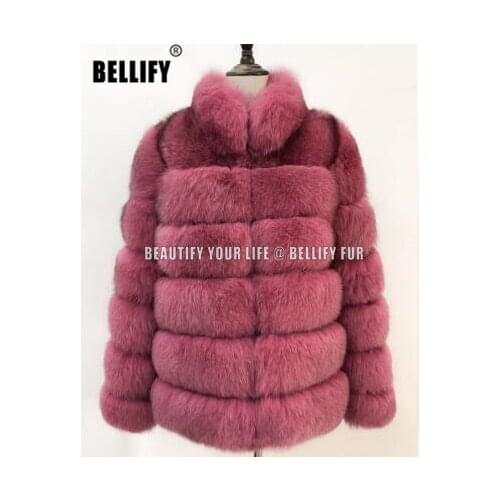 Autumn and winter British Style Stand collar real fur jackets 60cm Medium Women rocking magnificent natural fur coats