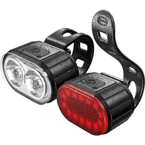 USB MTB Road Bicycle Headlight Rechargeable Cycling Taillight Bicycle Accessories High Quality LED Bike Front Light Head Lamp