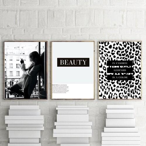 Poster Modern Home Decor Nordic Style Smoking Woman Fashion Canvas Print Painting Wall Artwork Modular Picture For Living Room