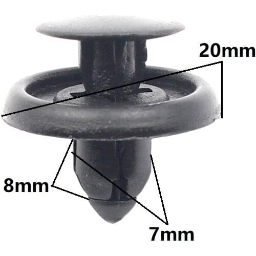 Plastic Fastener Clips 6mm expanding rivet For Toyota Honda universal Retainer Clip