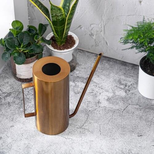Stainless Steel Watering Can Polished Long Spout Watering Pot for Home Office