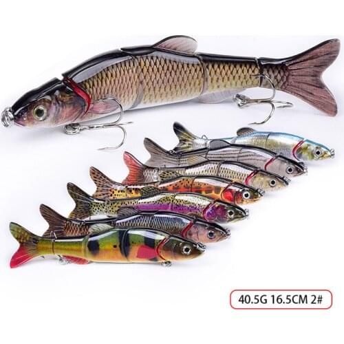 Big Fishing Lures Hard bait Jointed Swimbait Wobblers Pike bass Lure Fishing Bait 16.5cm 40g 5 Segments Crankbait Fishing tackle