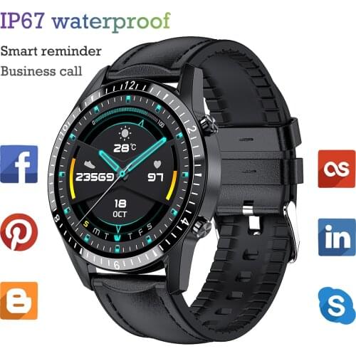 Sports Business Call Smart Waterproof Bluetooth Watch Mens and Womens Watch Heart Rate Temperature Health Sleep Monitoring