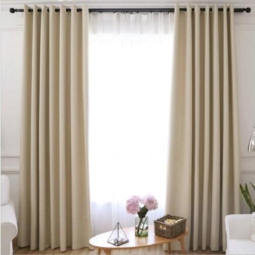 Blackout Curtains for the Bedroom Solid Colors Curtains for the Living Room Window Gray Gold Curtains Blinds Customized
