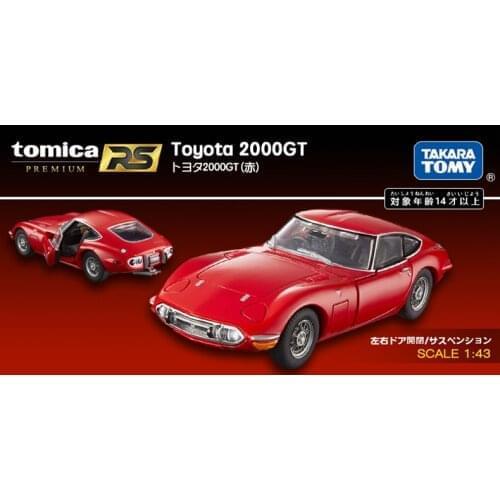 Takara Tomy Tomica Premium RS 1:43 Toyota 2000GT Red Old School JDM Diecast Model Car Toy Gift for Boys and Girls Children