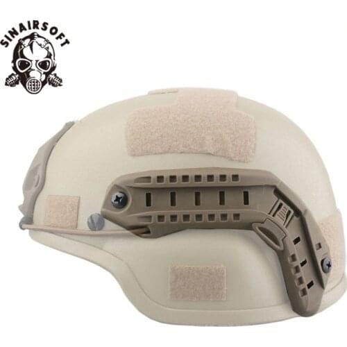 Tactical Airsoft Military Paintball Helmet ACH-MICH ARC Helmet Mount Protective FAST Helmet Accessory Mount Rail Sports Safety