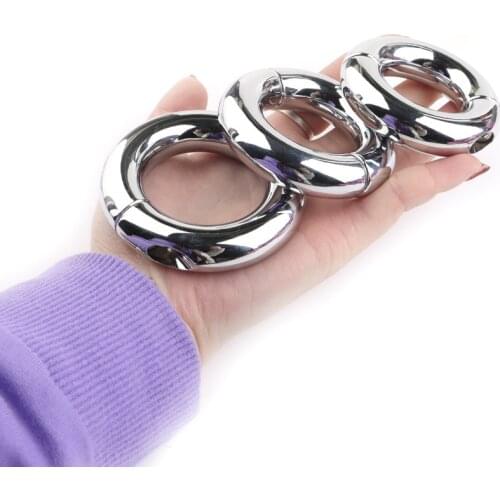 Heavy Penis Ring Stainless Steel Cock Ring Ejaculation Delay Sex Toys For Adult Men Male Cockring