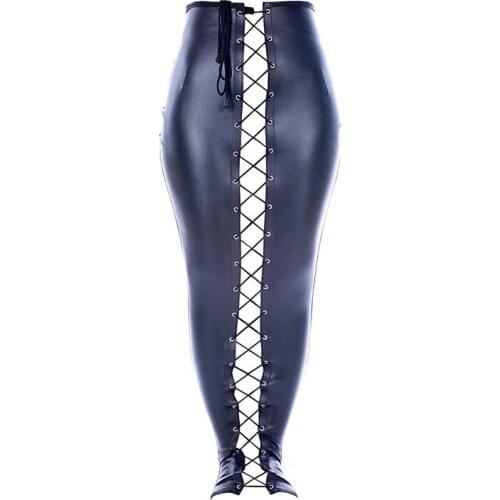 Unisex PU Leather Mermaid Leg Binder Mummy Sack Restraint Tight Bag,Exposed Heel ,BDSM Bondage Restraints Cosplay Adult Sex Toys