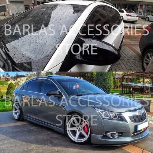 For Chevrolet Cruze Batman Mirror Cover 2012+ Piano Black 2 Pcs. Right-Left Hatchback/Sedan/Station