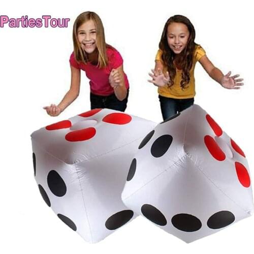 1pc 30cm Jumbo Inflatable Dice Drinking Game Toy Casino Theme Party Decor Playing Cards PVC Dice Outdoor Broad Game Pool Party